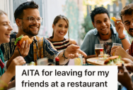 Group Of Friends Enjoy Dinner At A Restaurant, But One Was Upset When Another Didn’t Drive Them Home