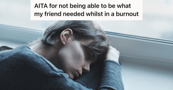 sad stressed woman resting head on windowsill