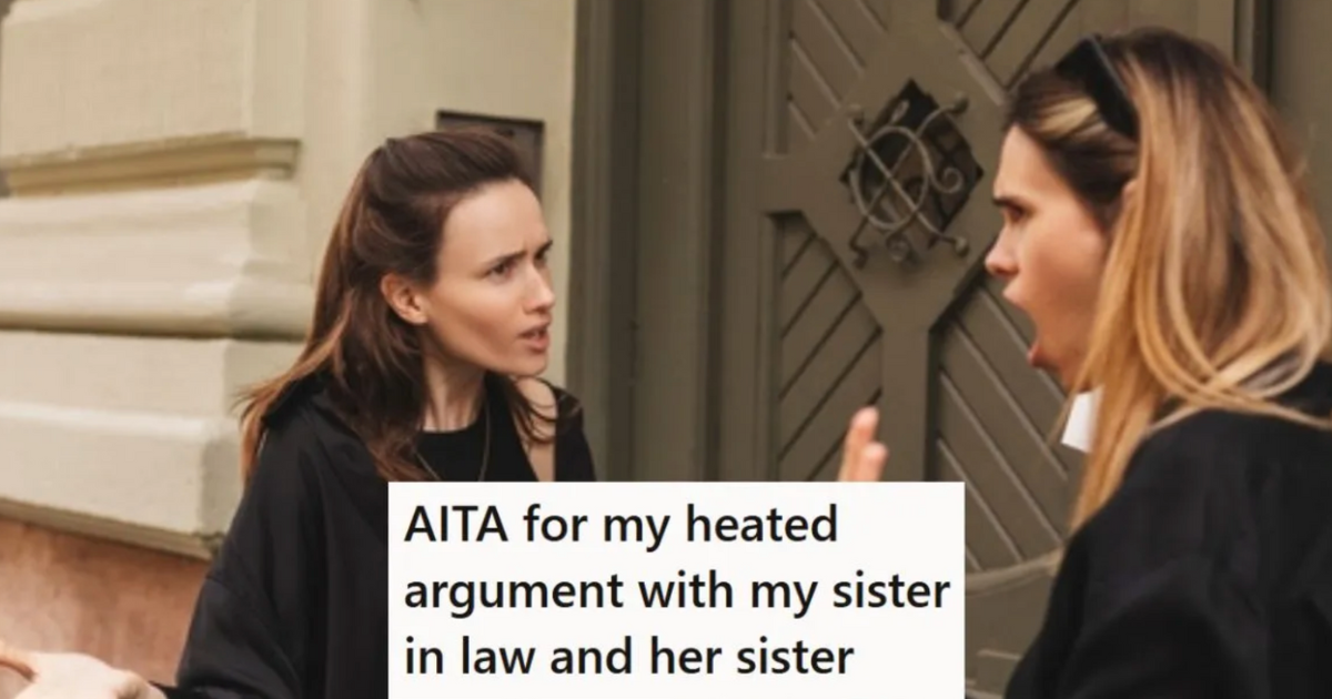 two women arguing outside