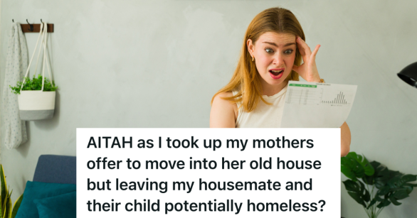 stressed out woman looking at bills