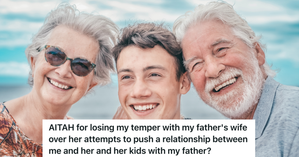 teenage boy with his grandparents