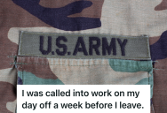 Military Service Member Is Called To Work On The Weekend, But Since He’s Moving Bases Soon, He Doesn’t Have Any Of The Equipment He Needs To Do His Job