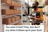 Retail Worker Takes His Time Being Very Thorough While Doing Inventory, But His Manager Prioritizes Speed Over Accuracy