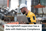 Maintenance Technician’s Supervisor Tells Him Not To Shut A Machine Down Without Checking With Him First, But Then The Supervisor Disappears For The Entire Shift