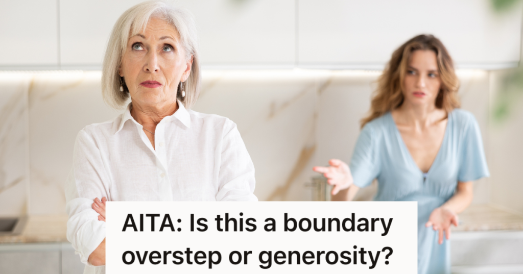 elderly woman offended by daughter in law