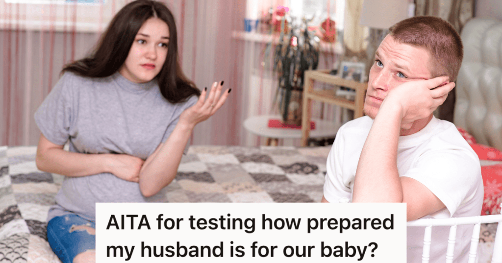 pregnant woman arguing with husband