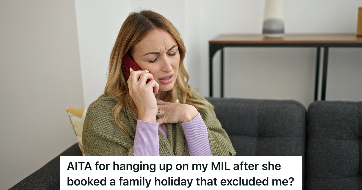 sick upset woman talking on the phone