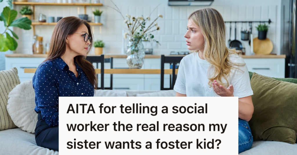 woman talking to social worker