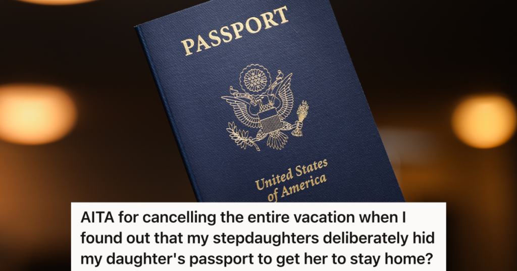 closeup of U.S. passport