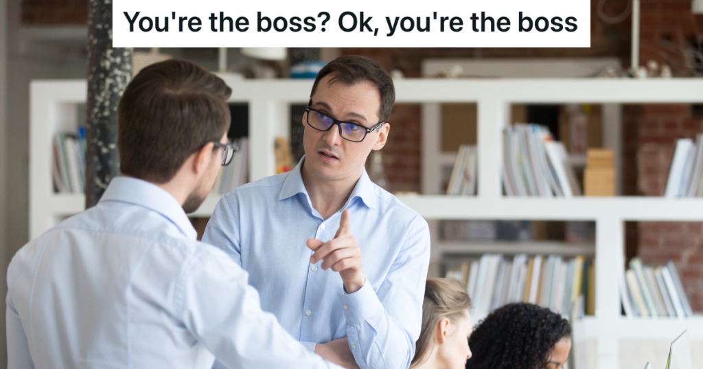 supervisor talking to employee