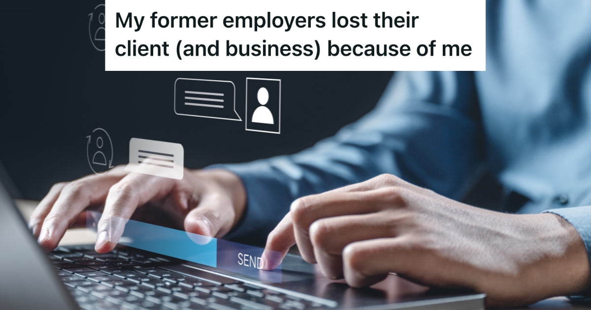 closeup of online chat support employee typing on laptop