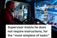 Night Shift Supervisor Refuses To Listen To Instructions About How To Refuel The Work Truck, So He Gets Stuck Along The Side Of The Road