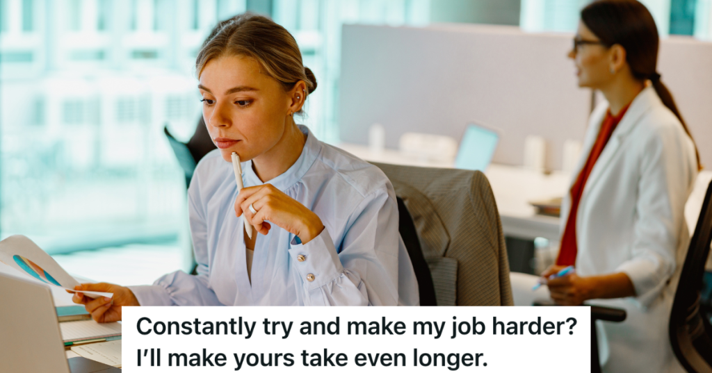 two women working in an office