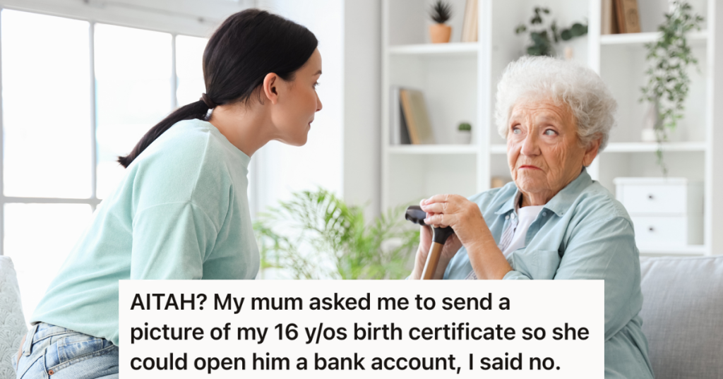 upset woman talking to her senior mother