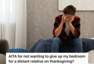 Teenage Boy Lives In His Grandmother’s Guest Bedroom, And He’s Annoyed He Has To Share A Room With His Sister When Family Comes To Visit