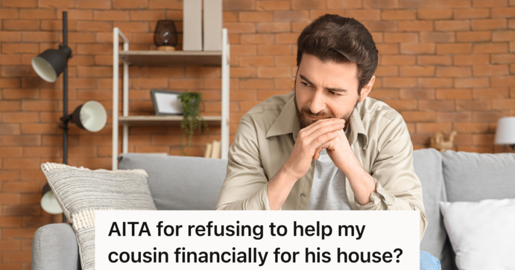 worried man sitting on sofa