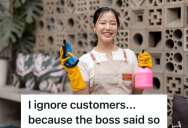 Cashier’s Supervisor Tells Her Not To Come Back Inside Until She Cleans The Patio, So She Does As She’s Told Even Though There Are Customers Waiting