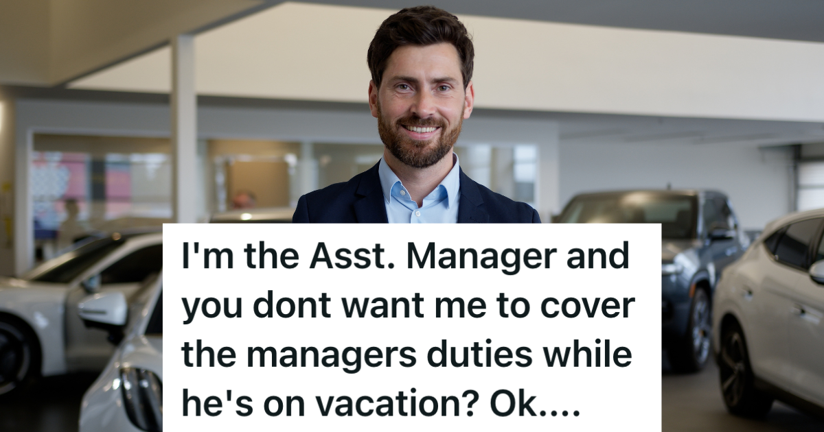 smiling man working at car dealership