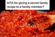 Family Passes Down A Special Recipe When Somebody Gets Married, But One Woman Decides To Give The Recipe To An Unmarried Cousin