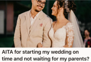 Her Parents Were Fifteen Minutes Late For Her Wedding, So They Missed The Whole Ceremony Because This Bride Refused To Wait