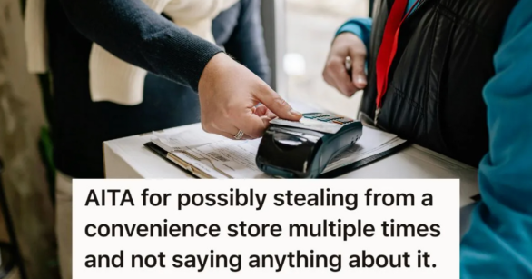 Man tapping a card in a machine