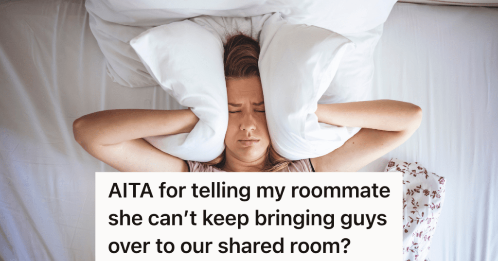 woman covering her ears with a pillow