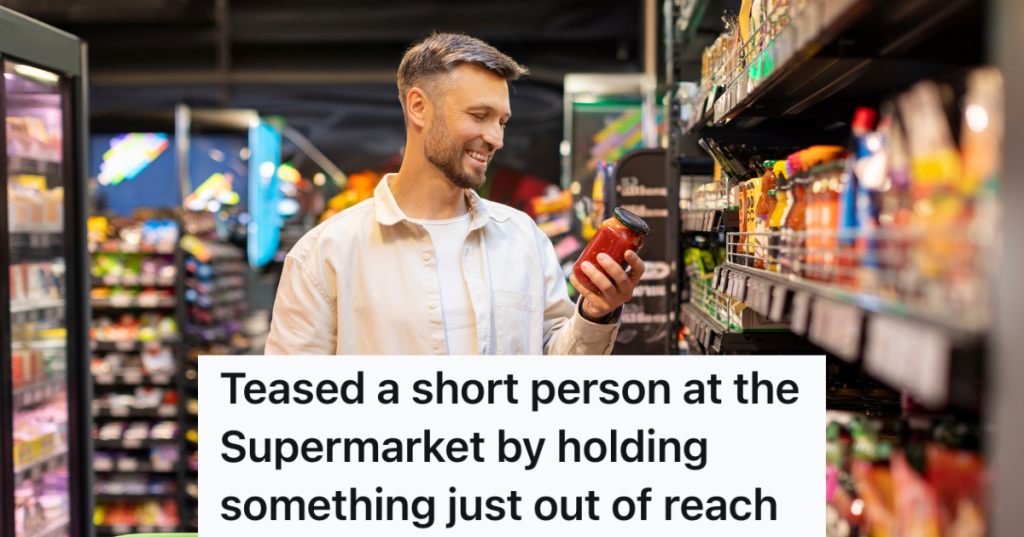 man grocery shopping