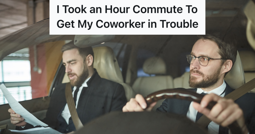 two businessmen in a car