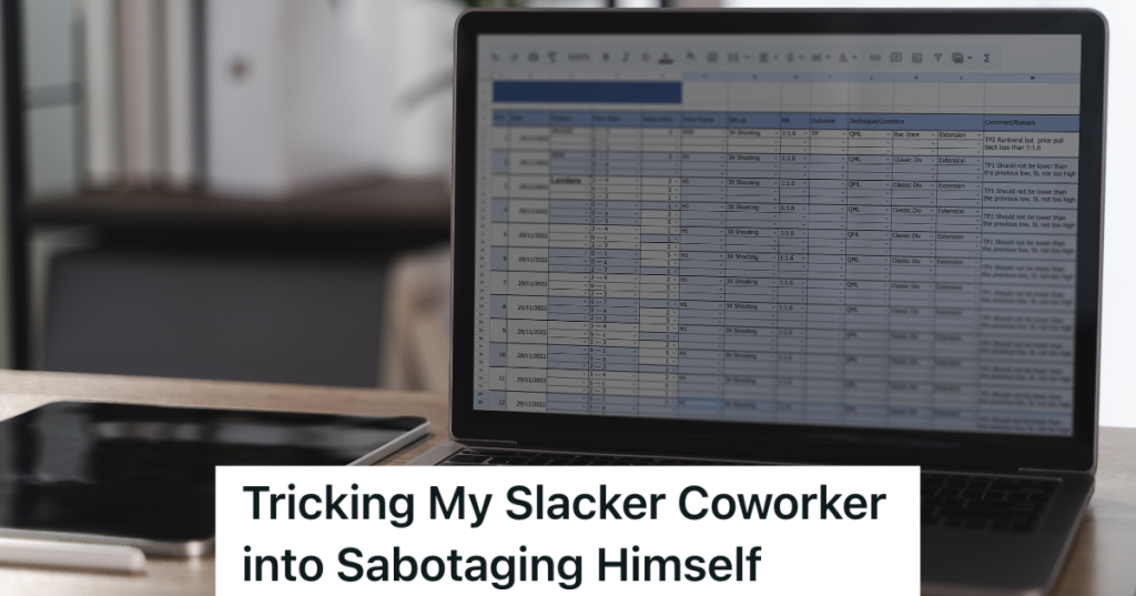 report spreadsheet on a laptop