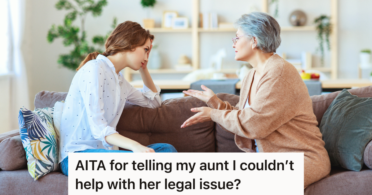 older woman talking to younger woman