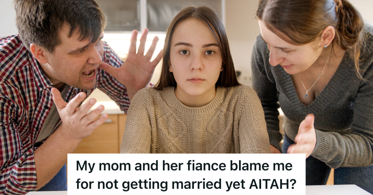 man and woman upset with teenage girl