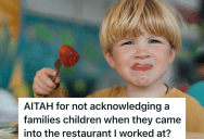 Waitress Serves A Family With A Child, But She Doesn’t Acknowledge Him. So They Criticize Her To Her Manager When They Leave The Restaurant.