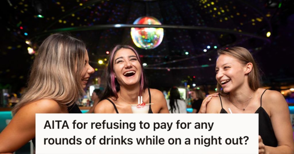 Women drinking and having fun at a bar