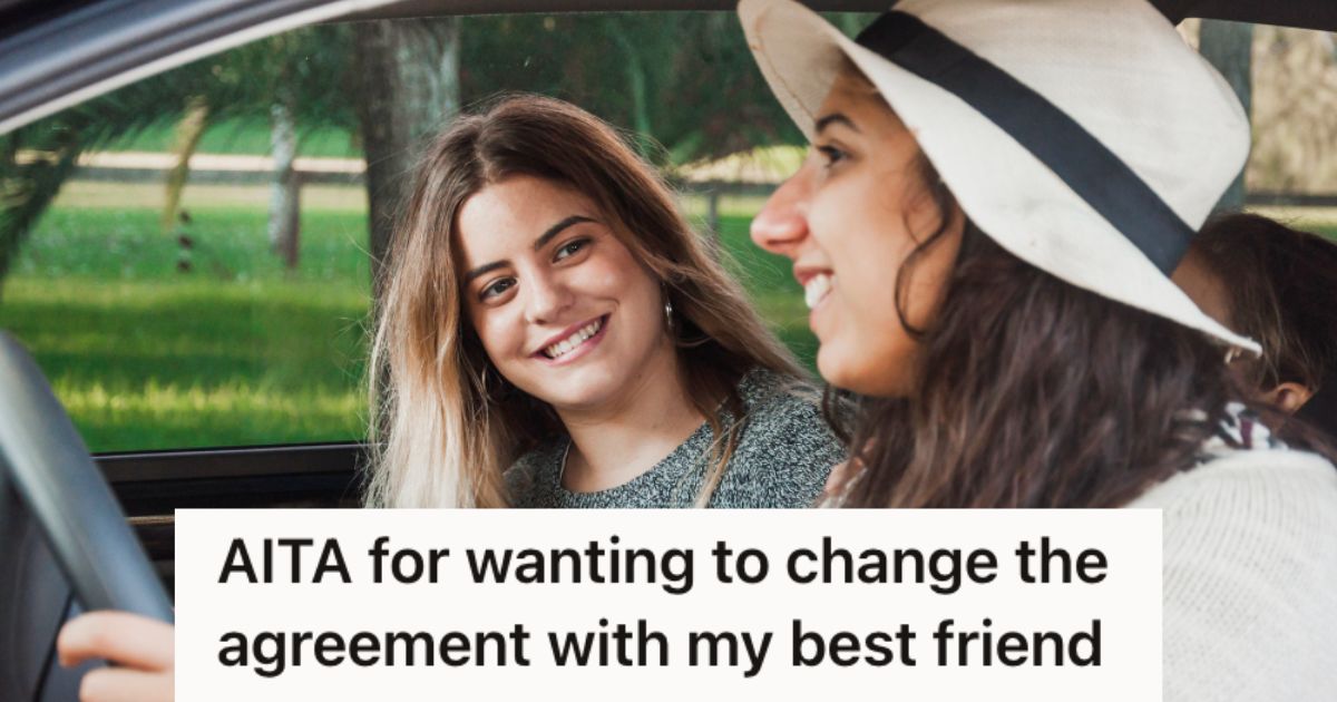 College Girl Asked Her Best Friend To Drop Her Off After Class, But Her Friend Insisted She Buy Her A Drink Every Time She Rides With Her Two women riding in a car