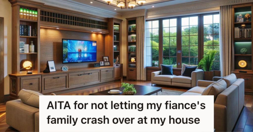 The interior of a big house