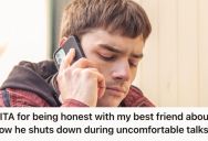Woman Talked With Her Best Friend About Personal Growth, But He Reacted With Silence Because It Made Him Uncomfortable