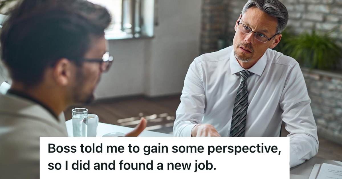 Employee talking to his boss in private