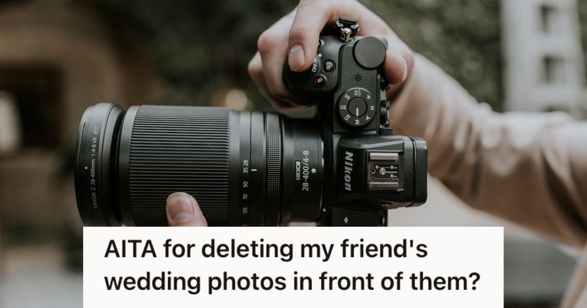 Photographer holding his camera for capturing shots