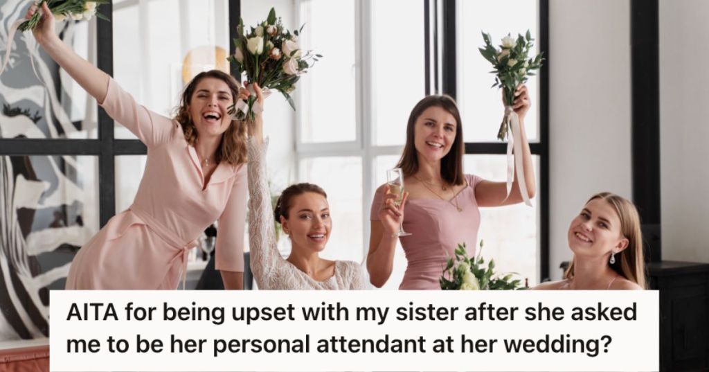 Bride with her bridesmaids