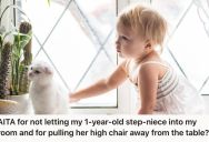 Sibling Sets Boundaries In Their Own Bedroom With Their Stepsister, But They Get Blamed When Their Toddler Niece Cries Because She Can’t Play With Their Cat