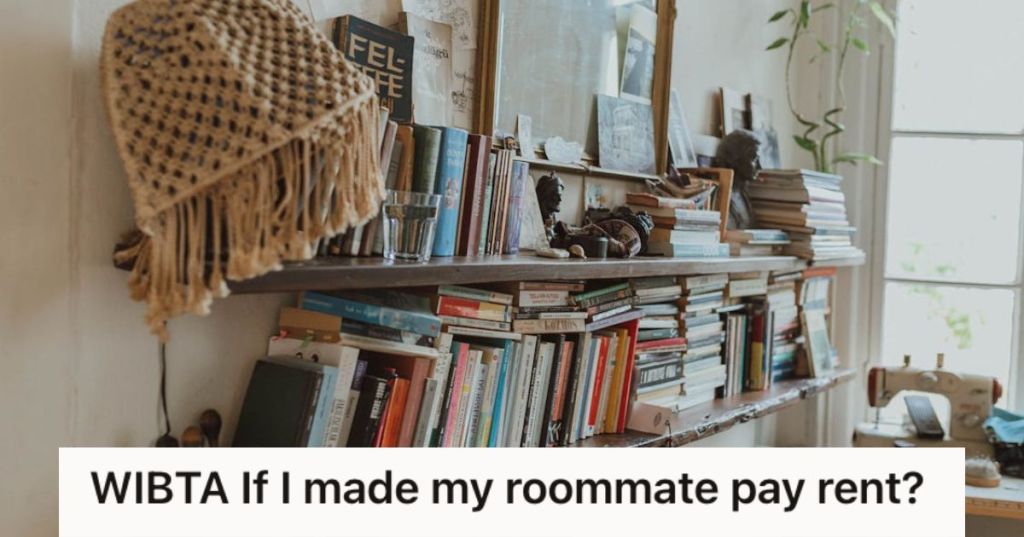 Book shelf with books and other personal belongings