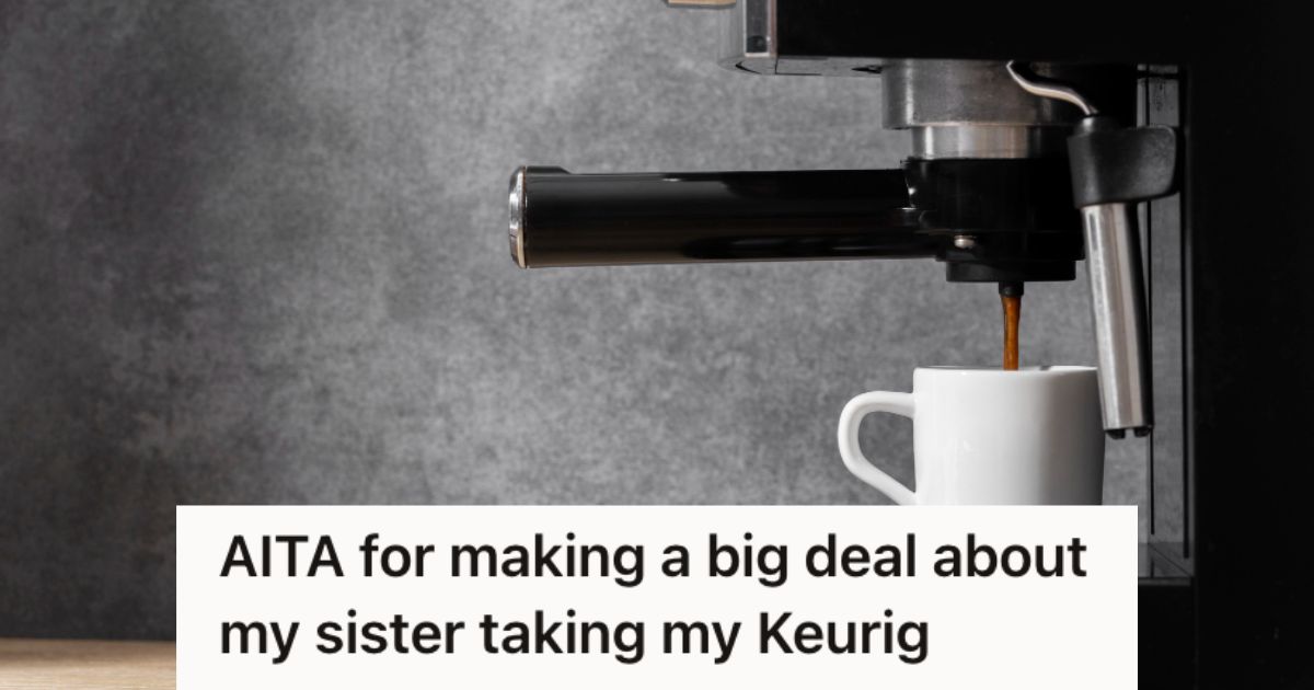 Coffee maker pouring coffee in a cup