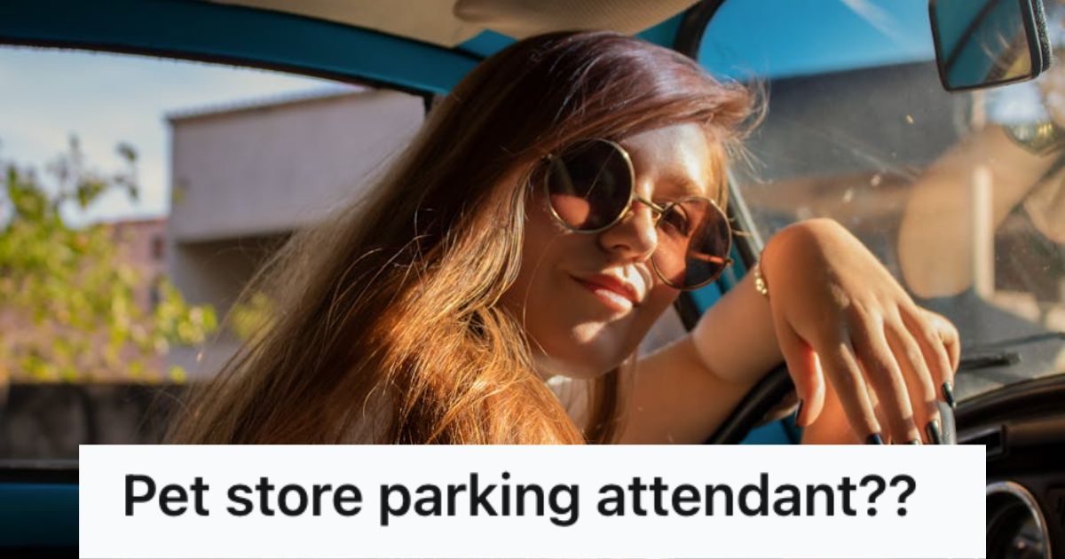 Woman in sunglasses driving a car