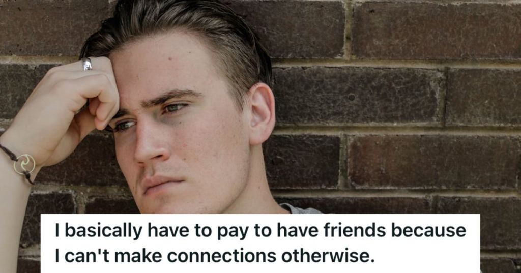 Man contemplating seriously about a problem