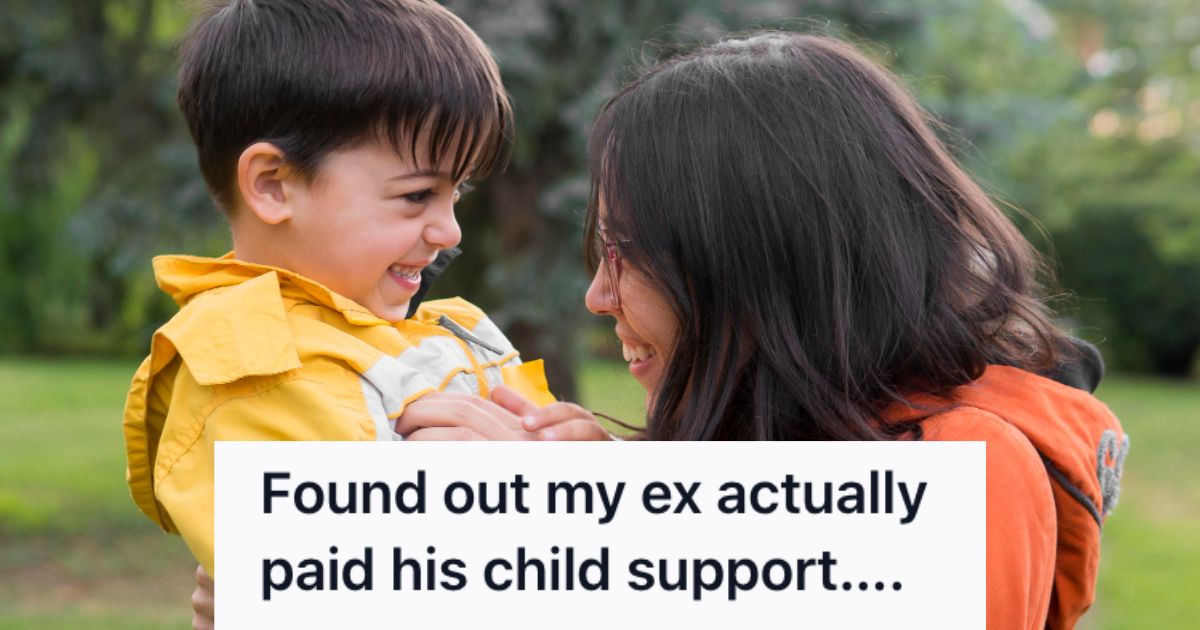 Mom and child happily playng outdoors