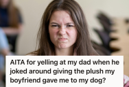 Teen’s Comfort Plush Meant Everything To Her, So When Her Dad Mocked It, She Lost Her Cool And Started A Huge Fight