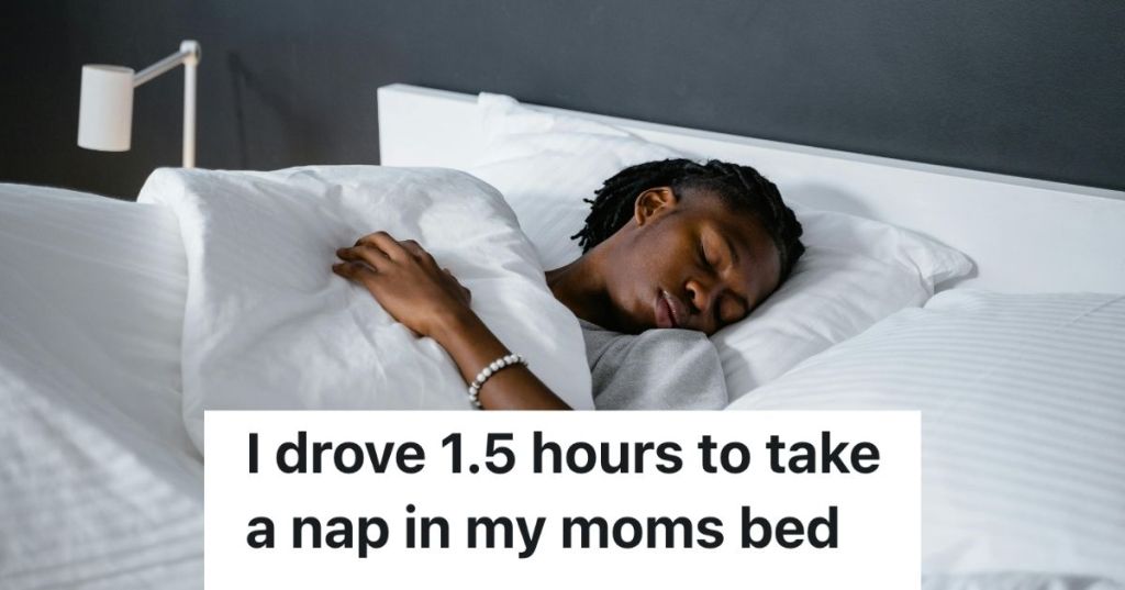 Young man sleeping in bed