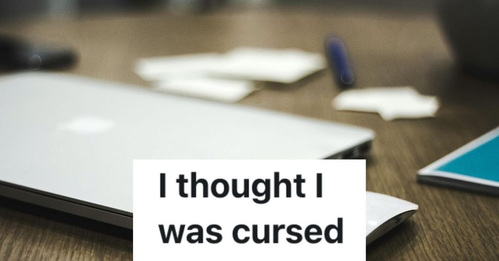 A closed laptop on a desk