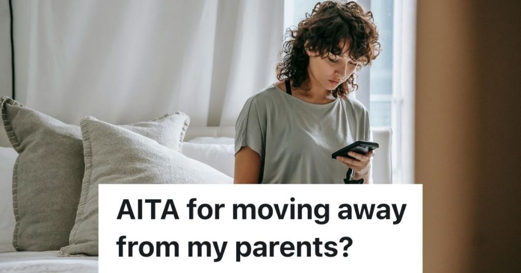 Woman looking at her phone with a sad expression