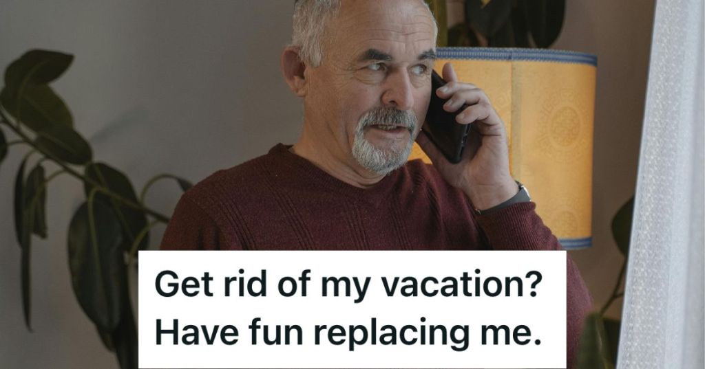 Older man talking on the phone